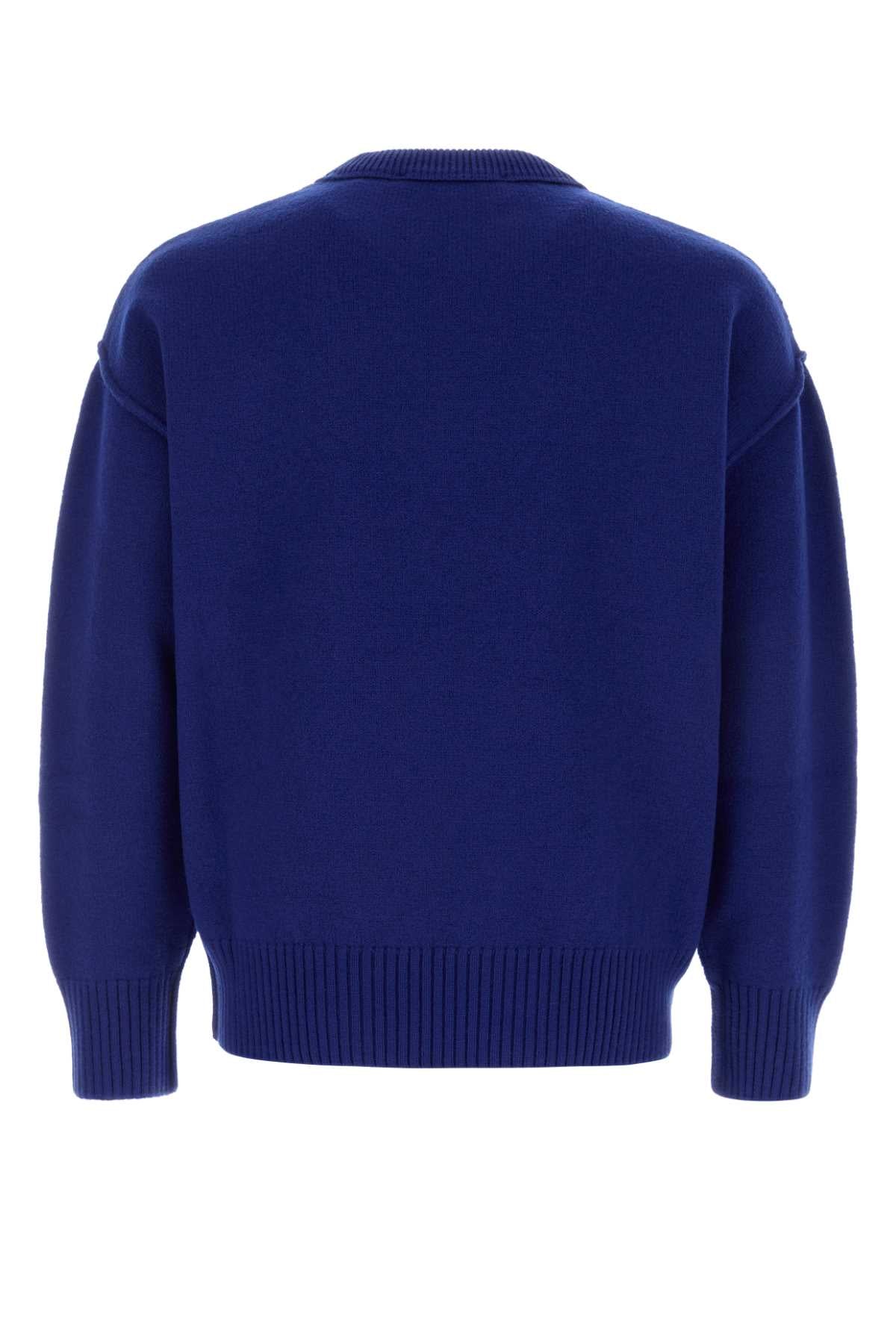 Ami Men Blue Wool Sweater AMI PARIS