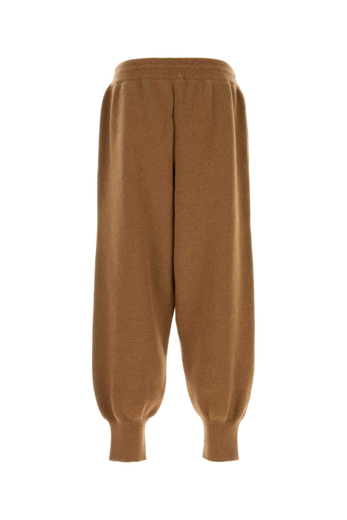 Ami Men Camel Wool Joggers AMI PARIS