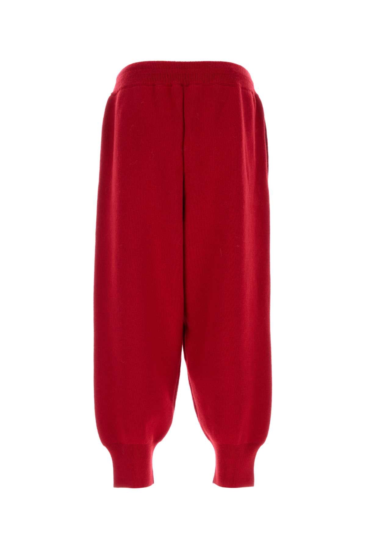Ami Men Red Wool Joggers AMI PARIS