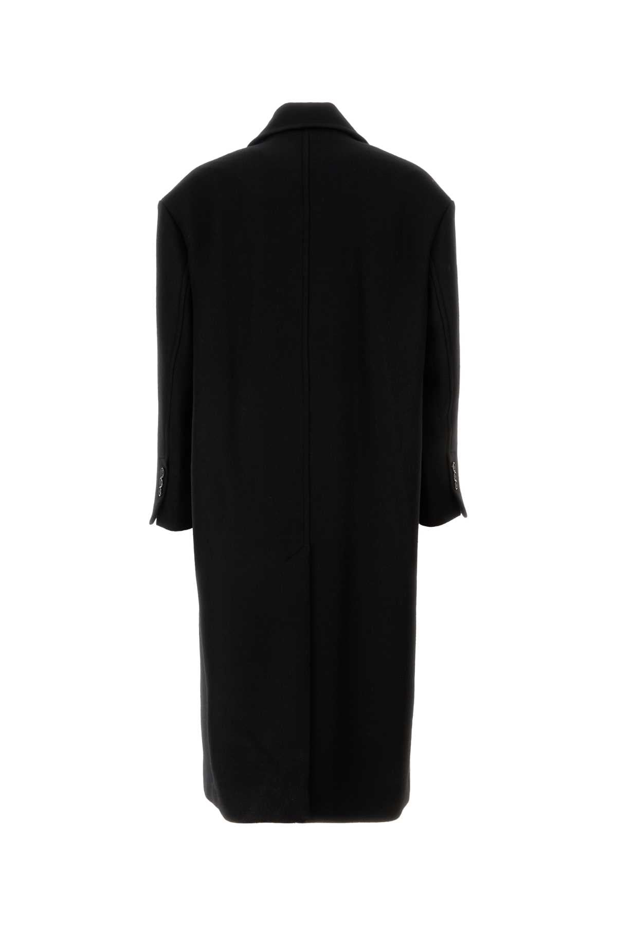 Ami Men Black Wool Coat AMI PARIS