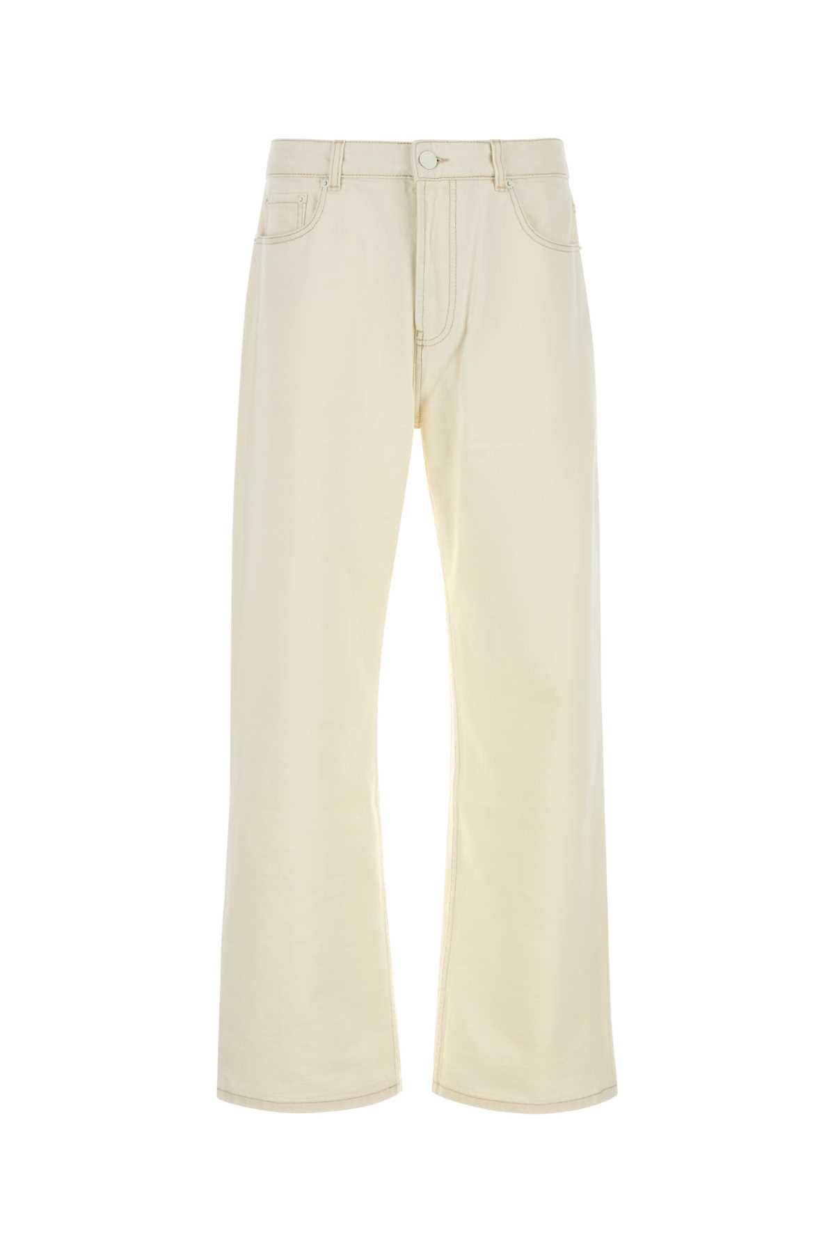 Ami Men Ivory Denim Jeans AMI PARIS