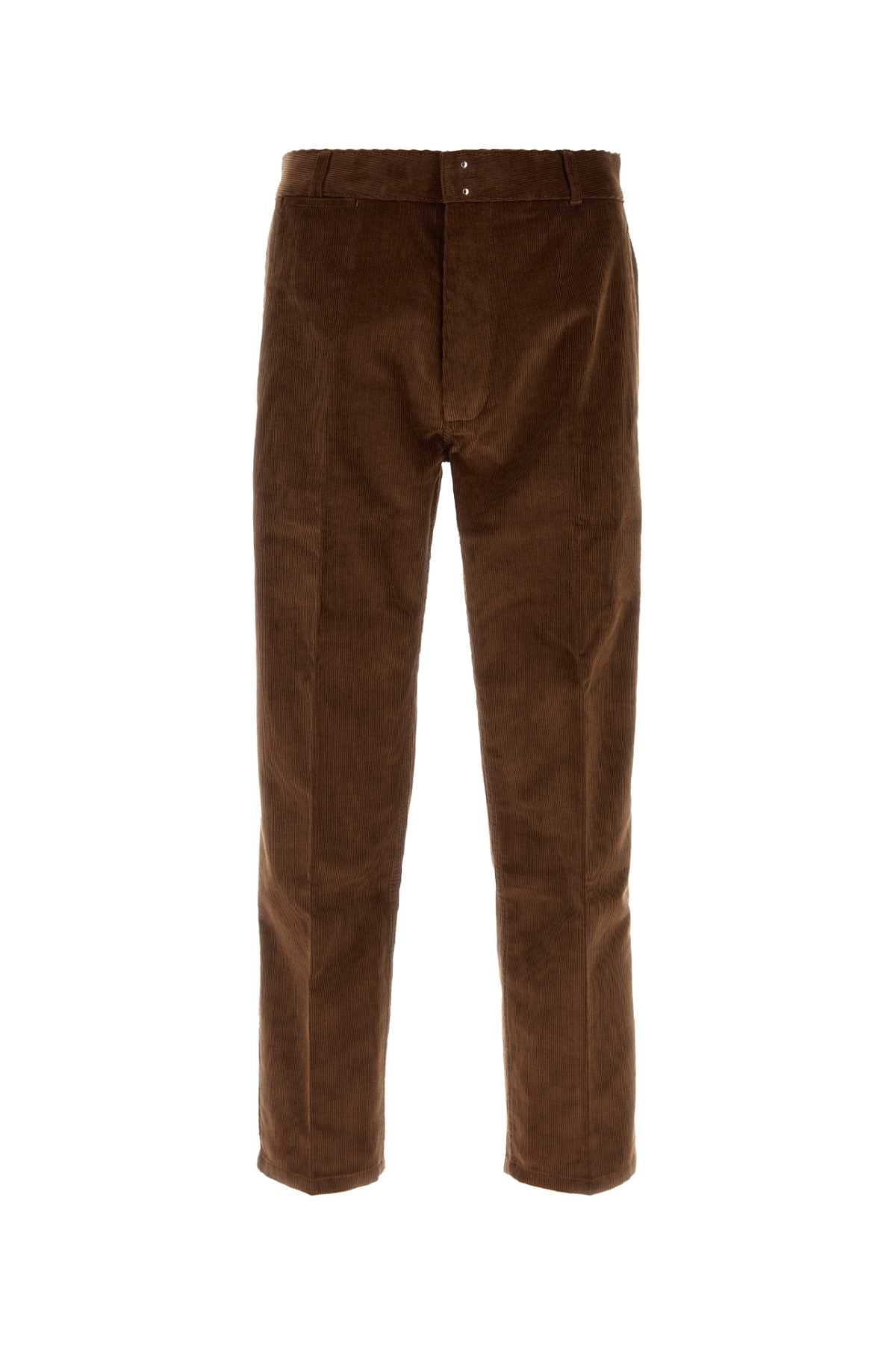Ami Men Brown Corduroy Pant AMI PARIS
