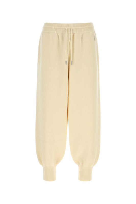 Ami Men Ivory Wool Joggers AMI PARIS