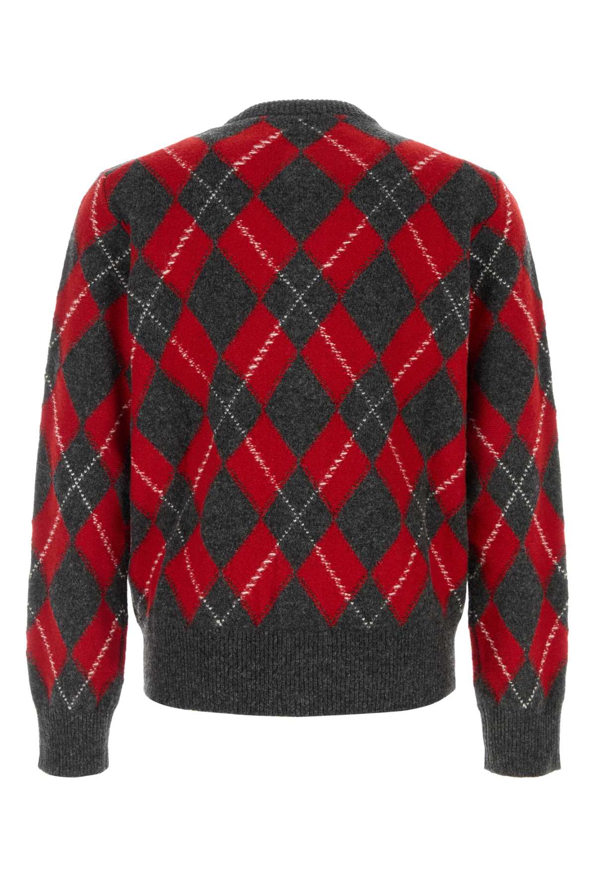 Ami Men Embroidered Wool Cardigan AMI PARIS