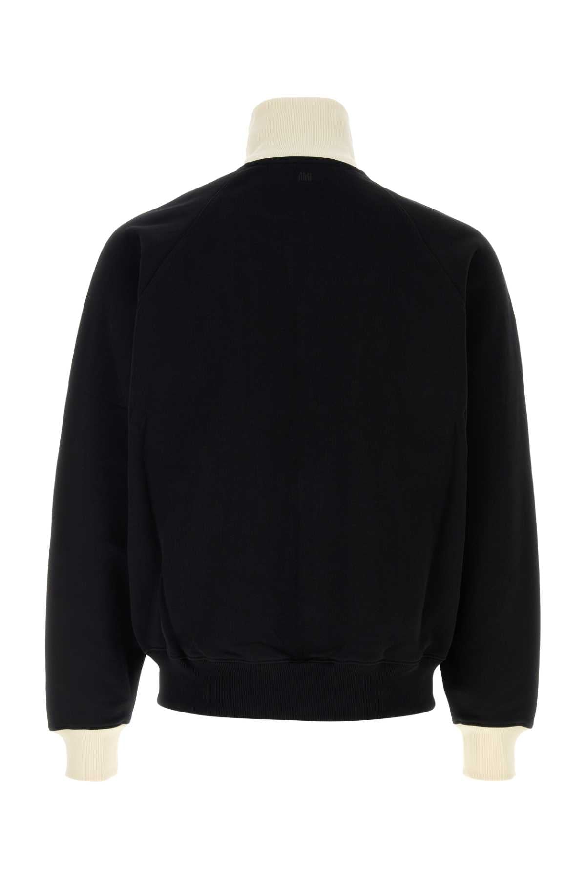 Ami Men Black Cotton Sweatshirt AMI PARIS