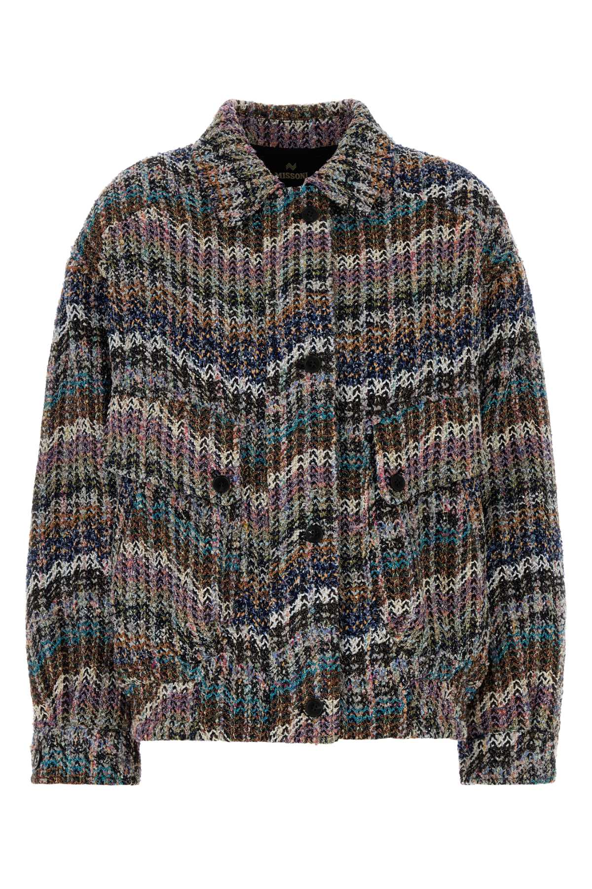 Missoni Women Multicolor Tweed Bomber Jacket MISSONI