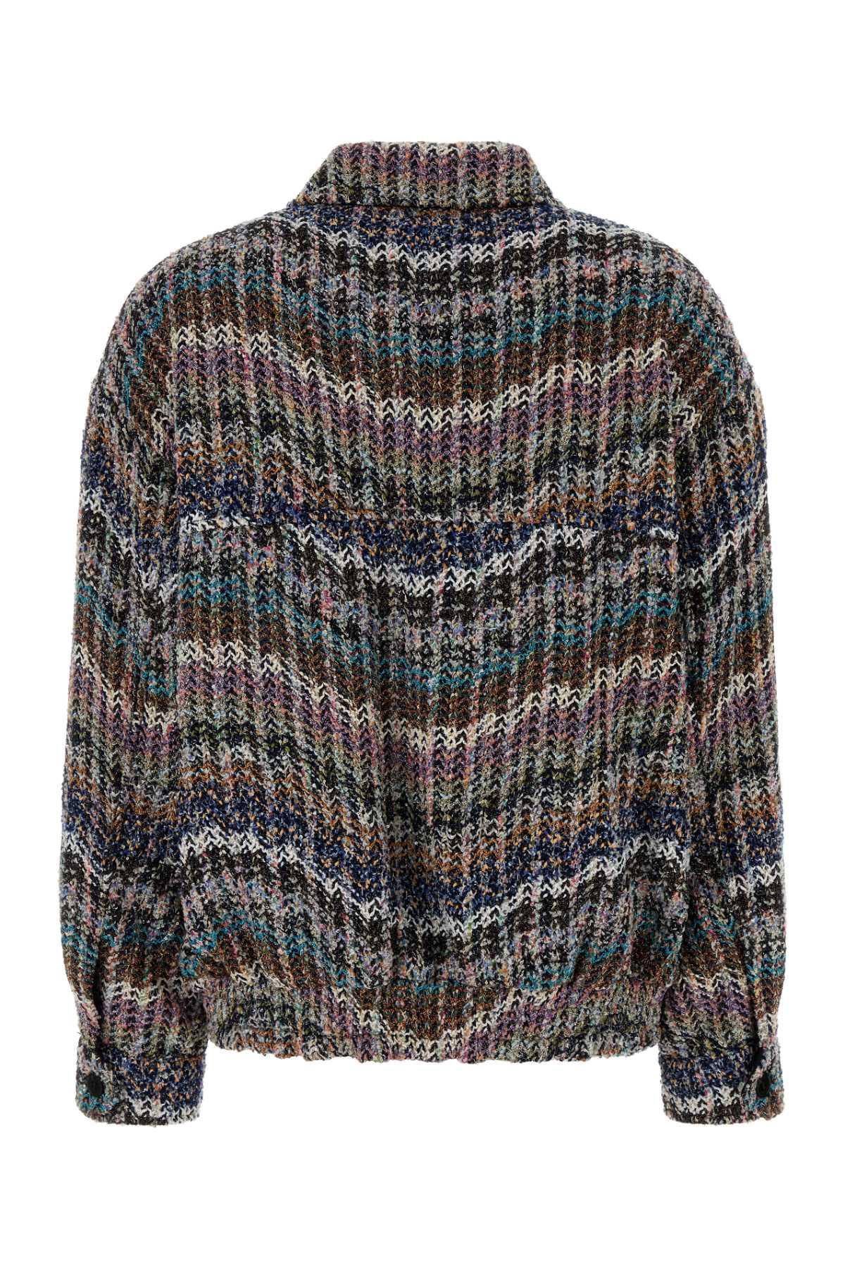 Missoni Women Multicolor Tweed Bomber Jacket MISSONI