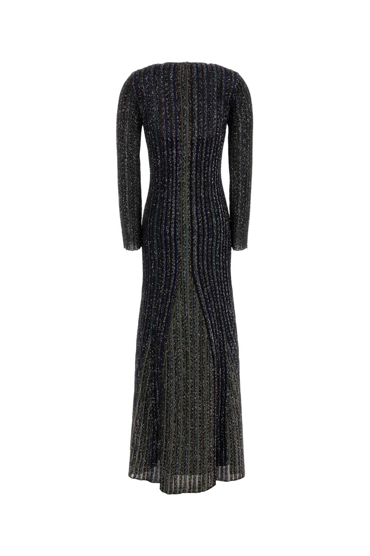 Missoni Women Embroidered Stretch Knit Long Dress MISSONI