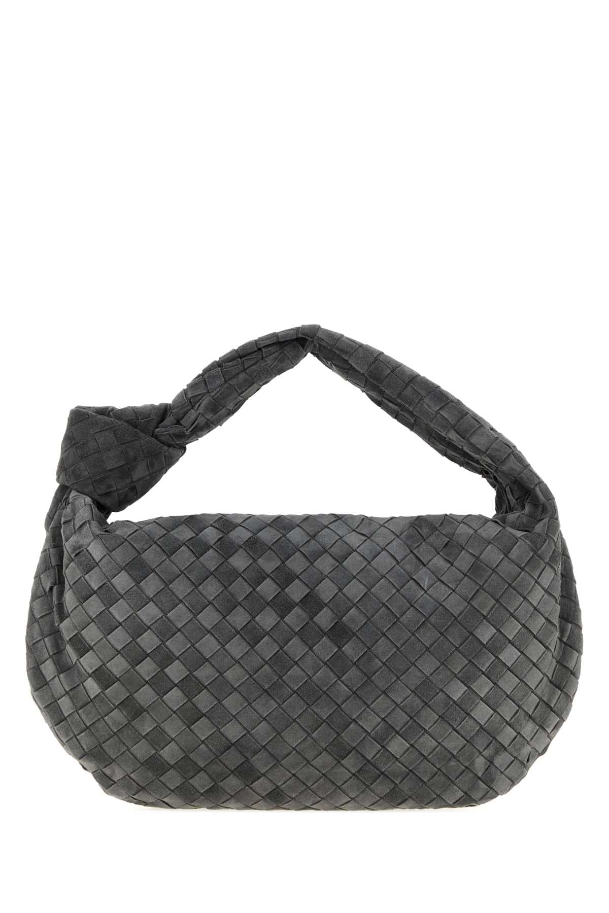 Bottega Veneta Women Grey Suede Jodie Shopping Bag BOTTEGA VENETA