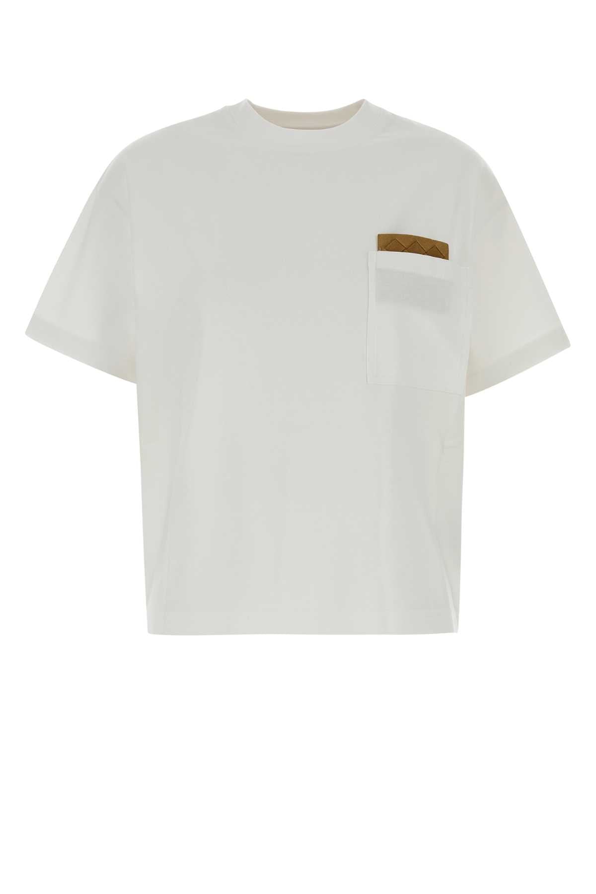 Bottega Veneta Women White Cotton T-Shirt BOTTEGA VENETA