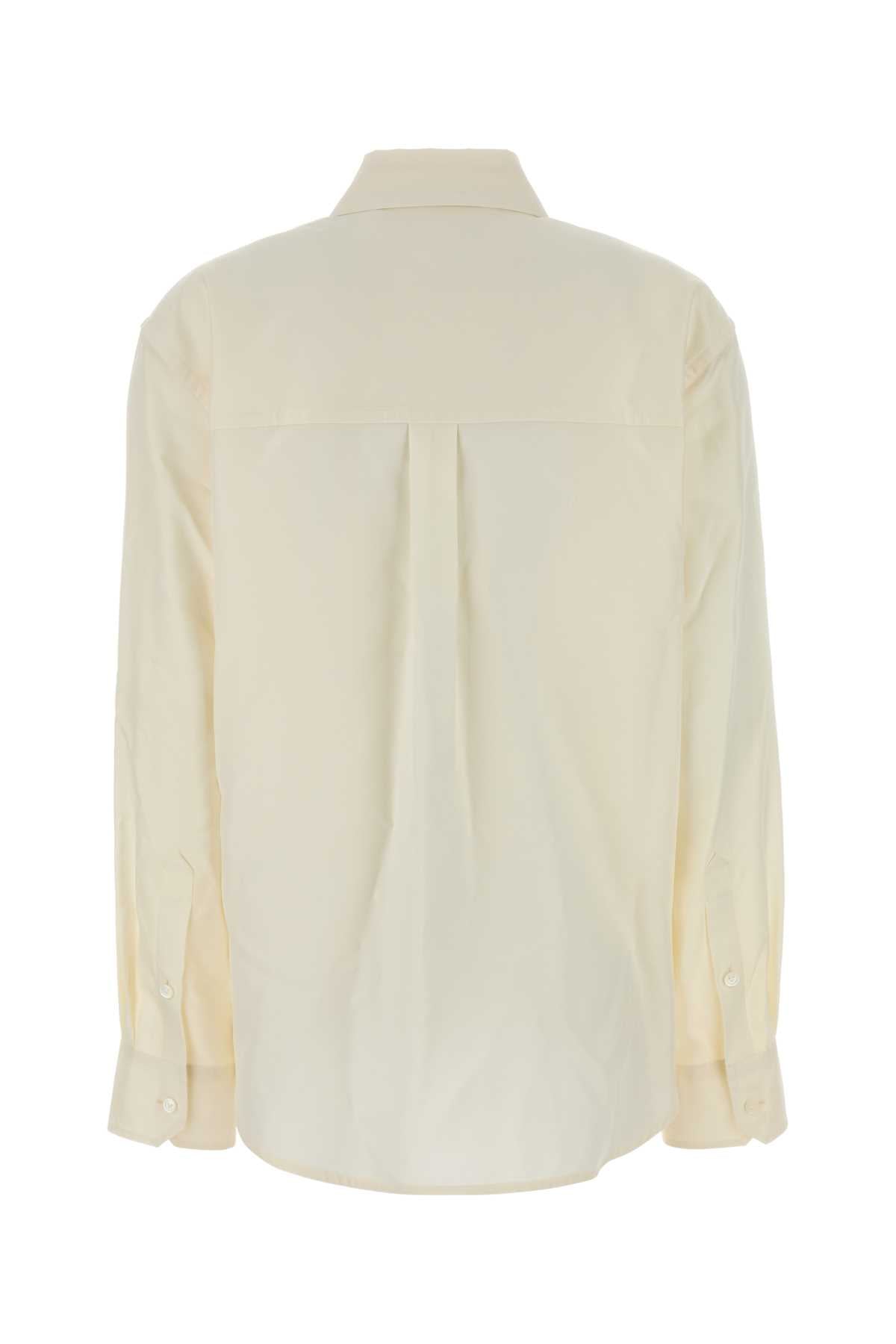 Bottega Veneta Women Cream Silk Shirt BOTTEGA VENETA