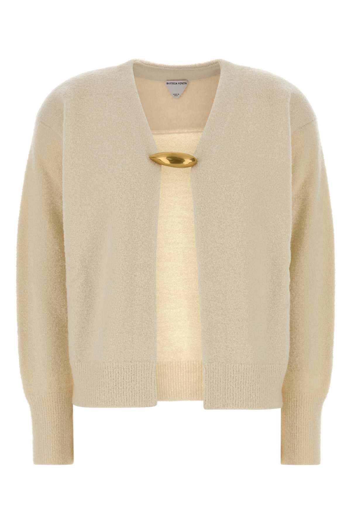 Bottega Veneta Women Cardigan In Boucle Chiusura Broche Oro BOTTEGA VENETA