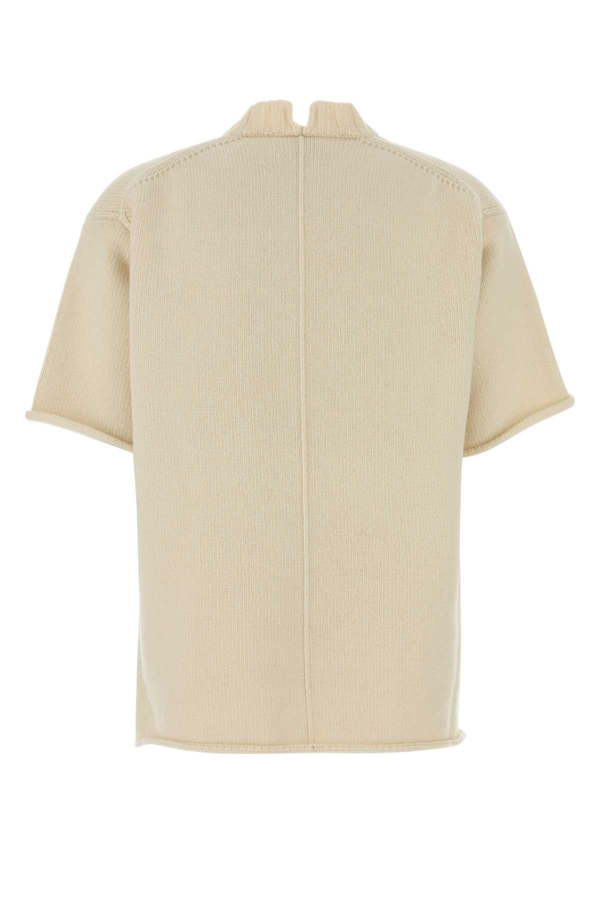 Bottega Veneta Women Cream Wool Blend Oversize Sweater BOTTEGA VENETA