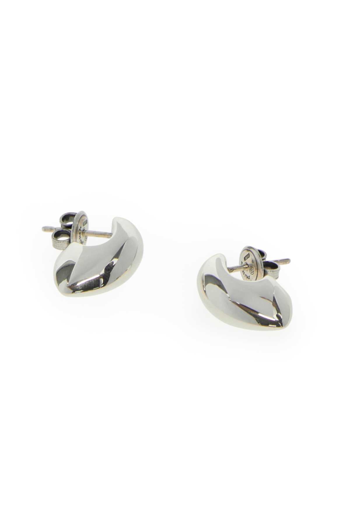 Bottega Veneta Women Silver Metal Earrings BOTTEGA VENETA