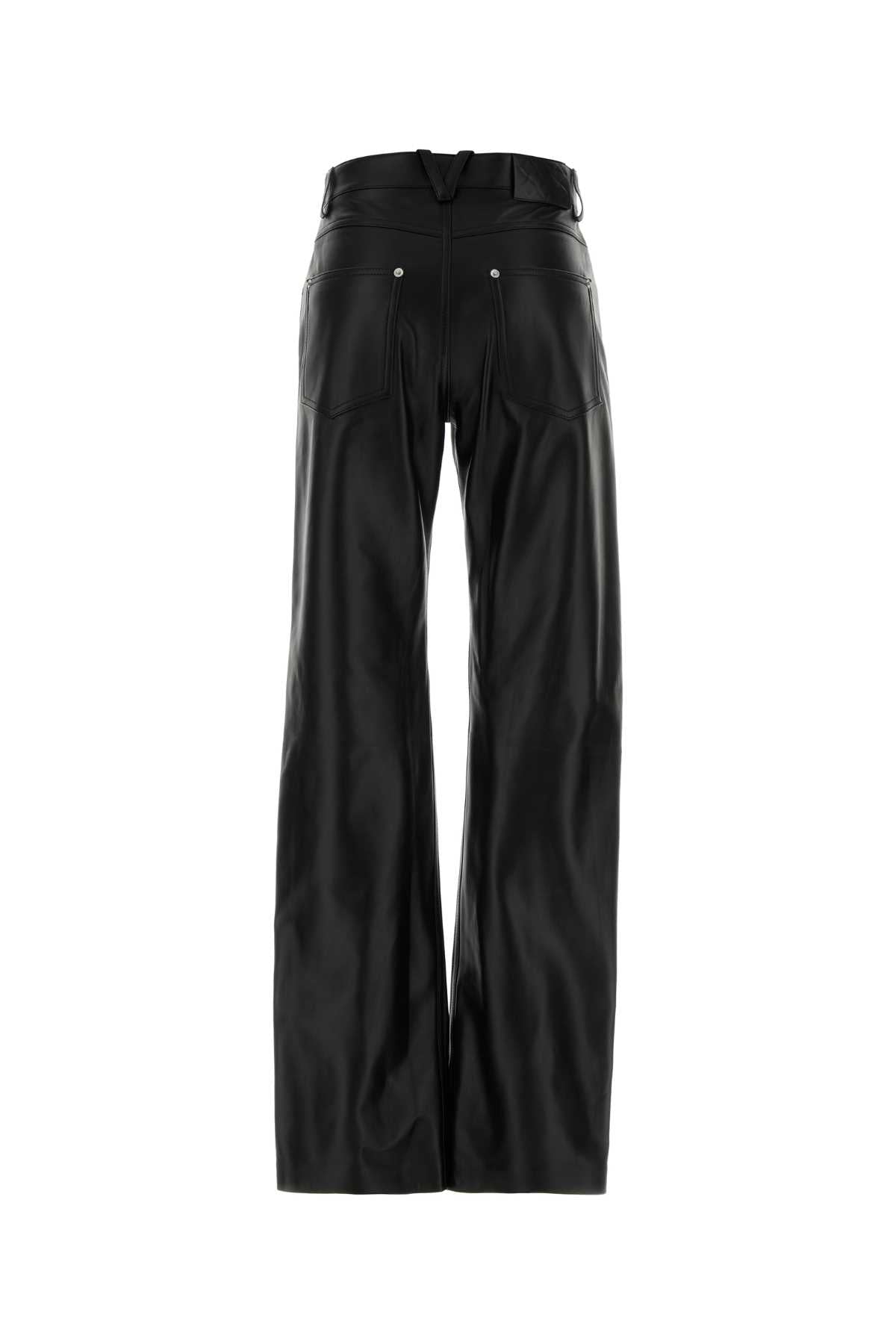 Bottega Veneta Women Black Leather Pant BOTTEGA VENETA