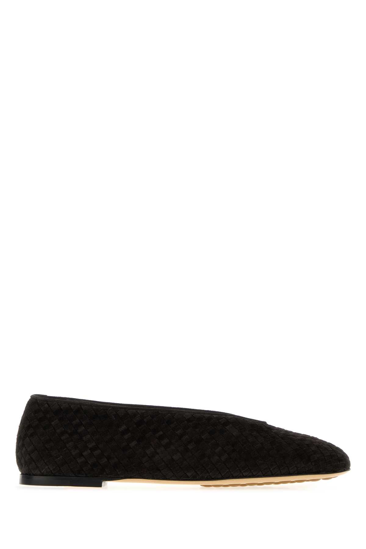 Bottega Veneta Women Slate Suede Rosa Ballerinas BOTTEGA VENETA