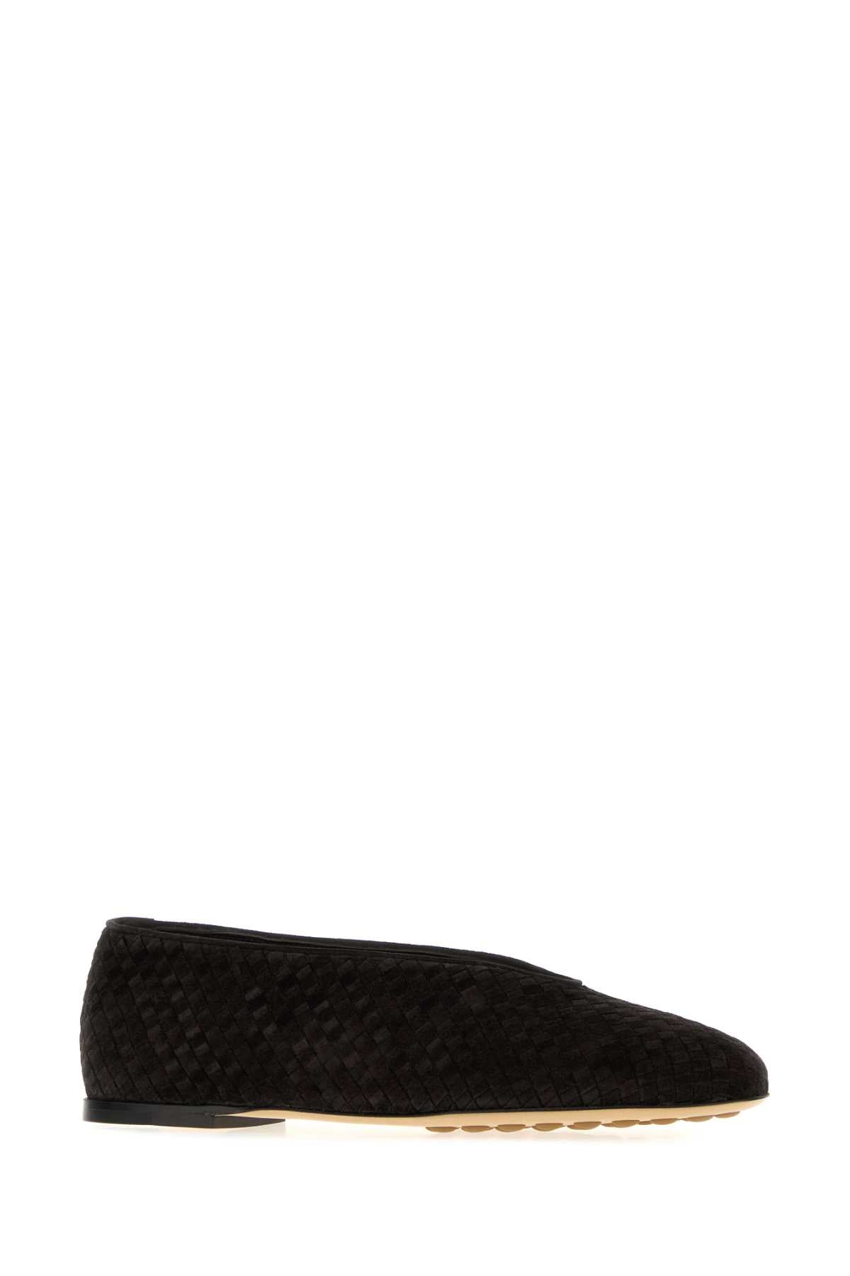 Bottega Veneta Women Slate Suede Rosa Ballerinas BOTTEGA VENETA