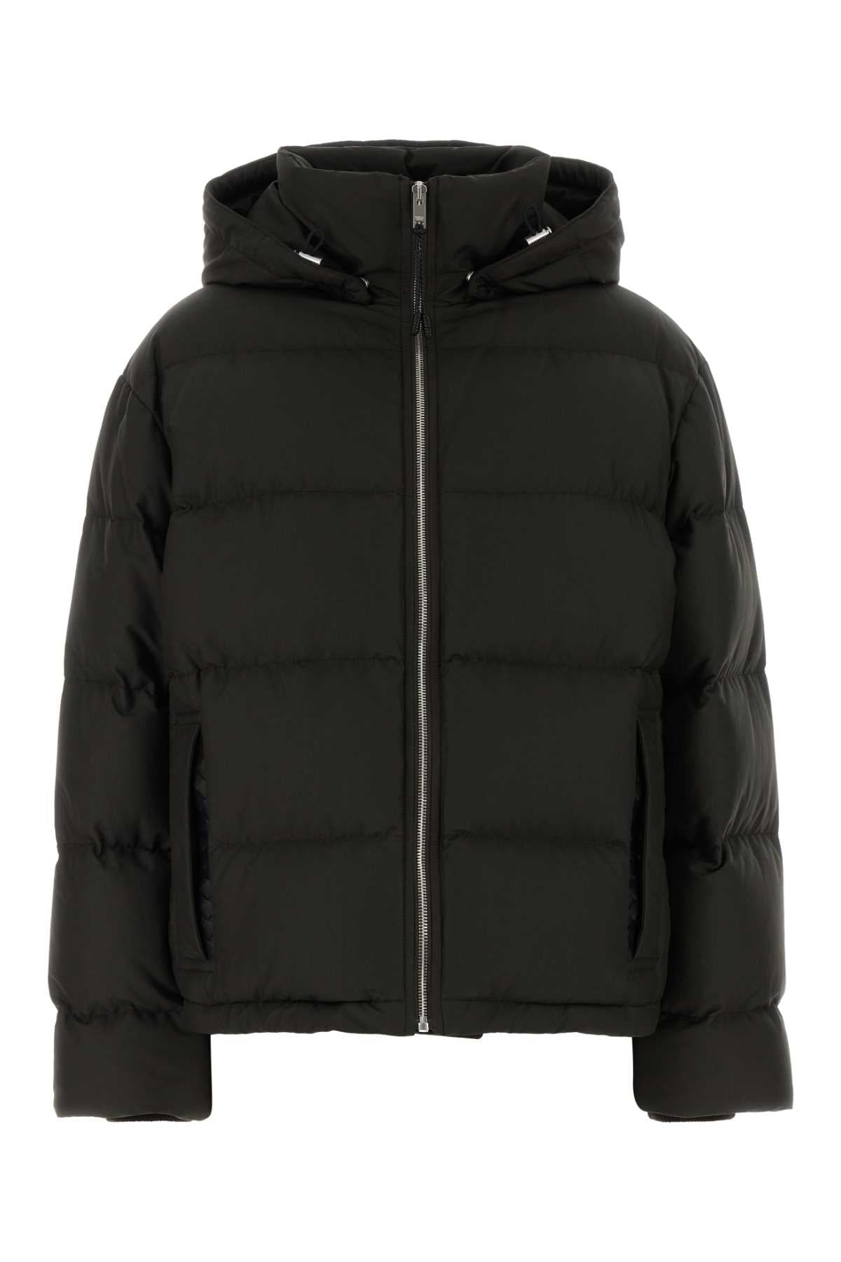 Bottega Veneta Women Black Cotton Blend Down Jacket BOTTEGA VENETA