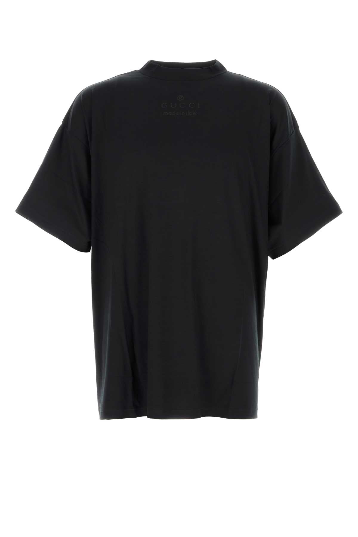 Gucci Men Black Stretch Jersey Oversize T-Shirt GUCCI