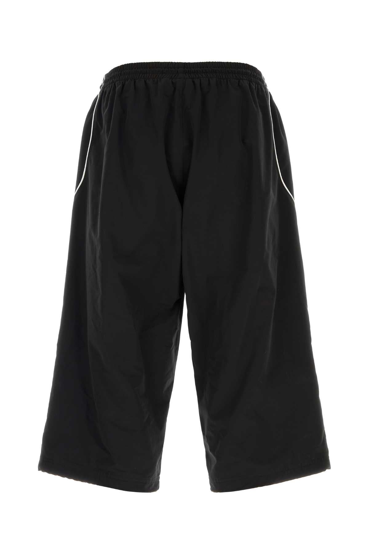 Gucci Men Black Cotton Blend Bermuda Shorts GUCCI