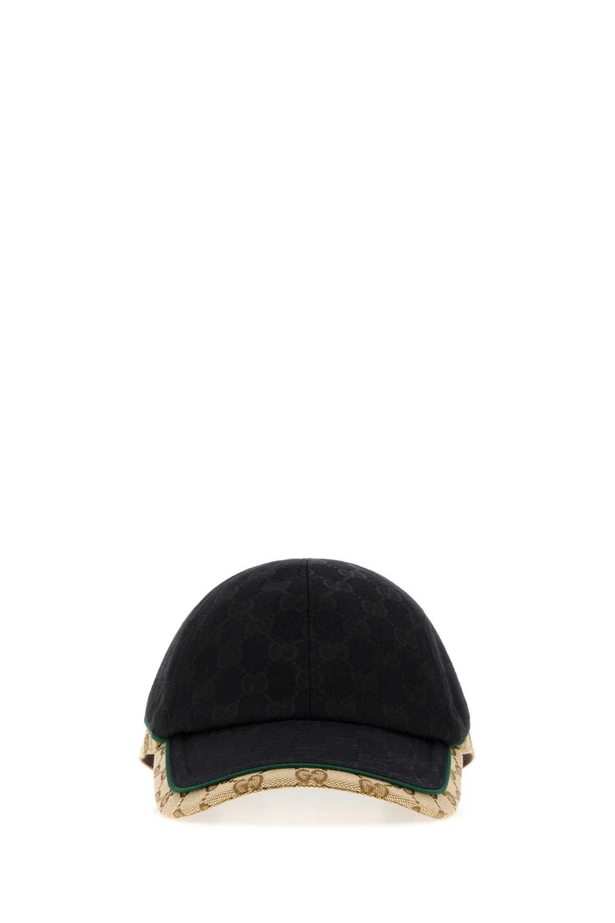 Gucci Men Two-Tone Gg Fabric Baseball Cap GUCCI