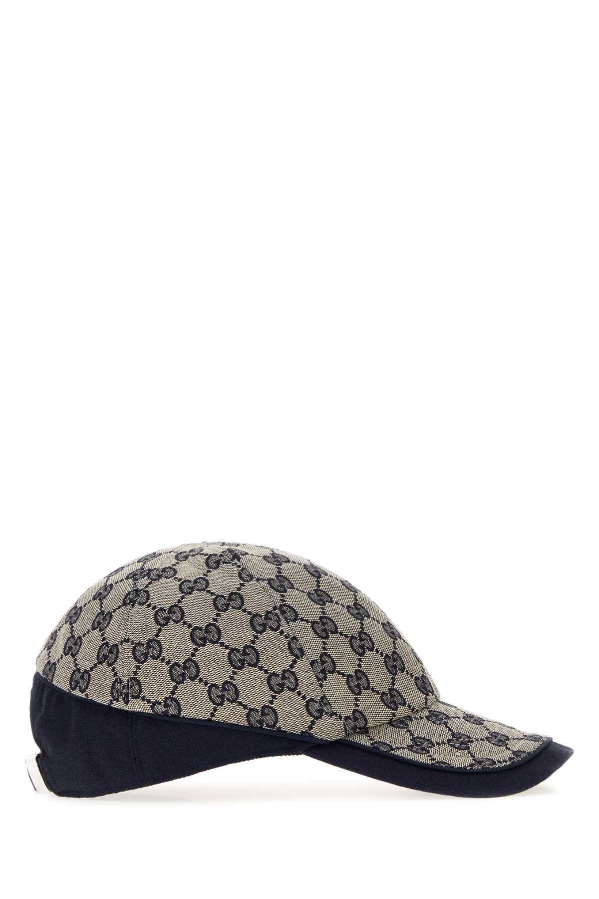 Gucci Men Two-Tone Gg Fabric Baseball Cap GUCCI