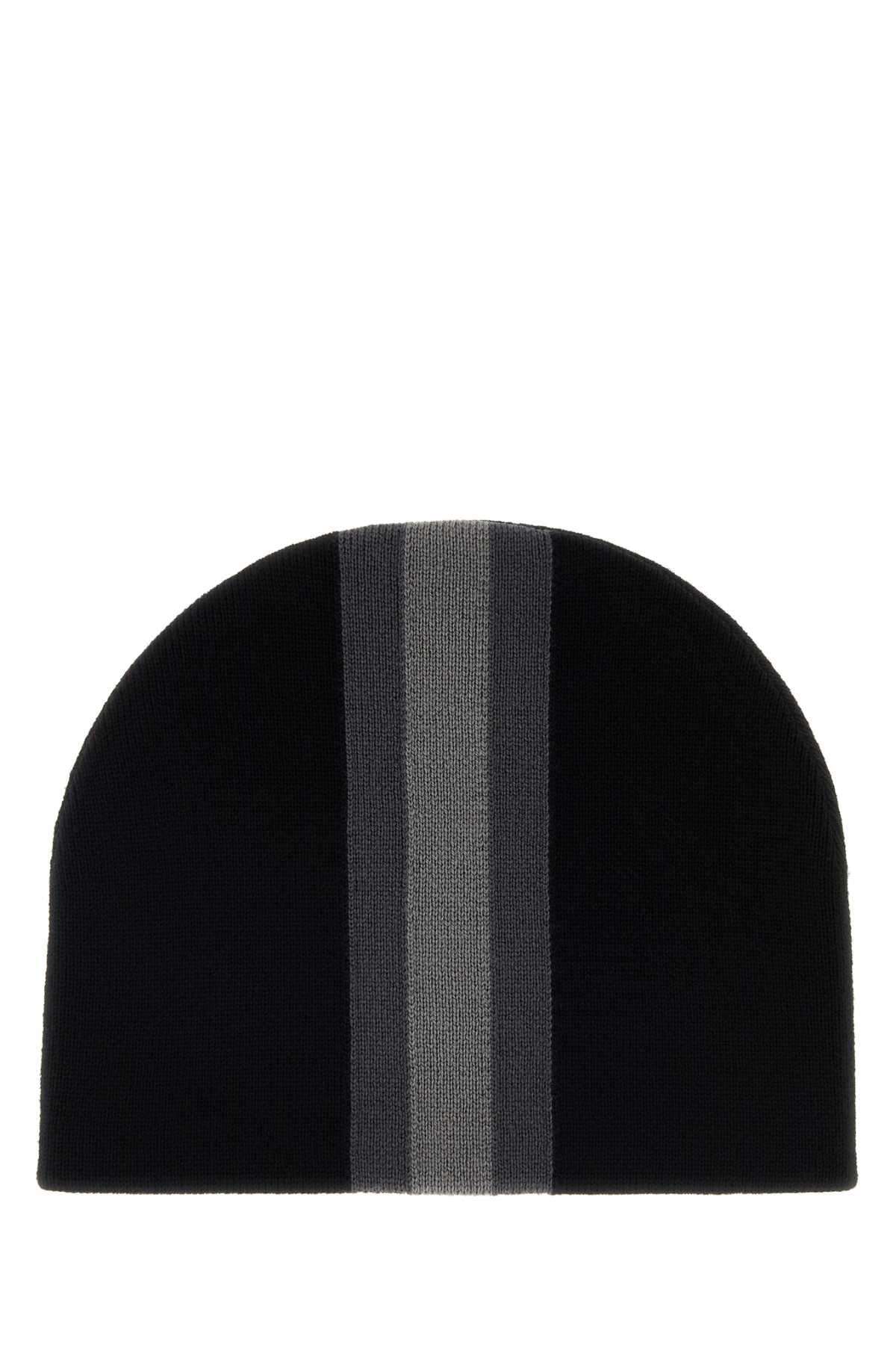 Gucci Men Black Wool Beanie Hat GUCCI