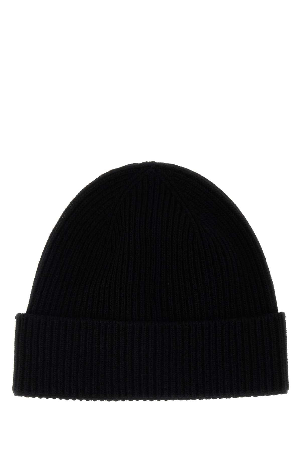 Gucci Men Black Wool Beanie Hat GUCCI