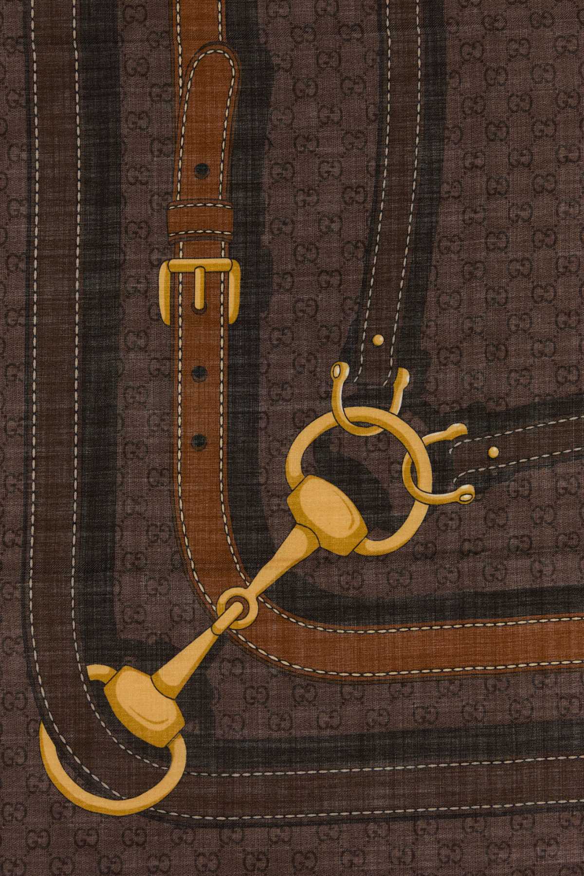 Gucci Women Printed Wool Blend Scarf GUCCI