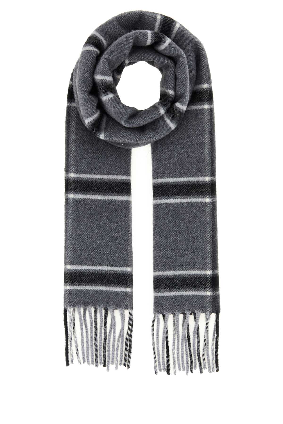 Gucci Men Embroidered Wool Scarf GUCCI