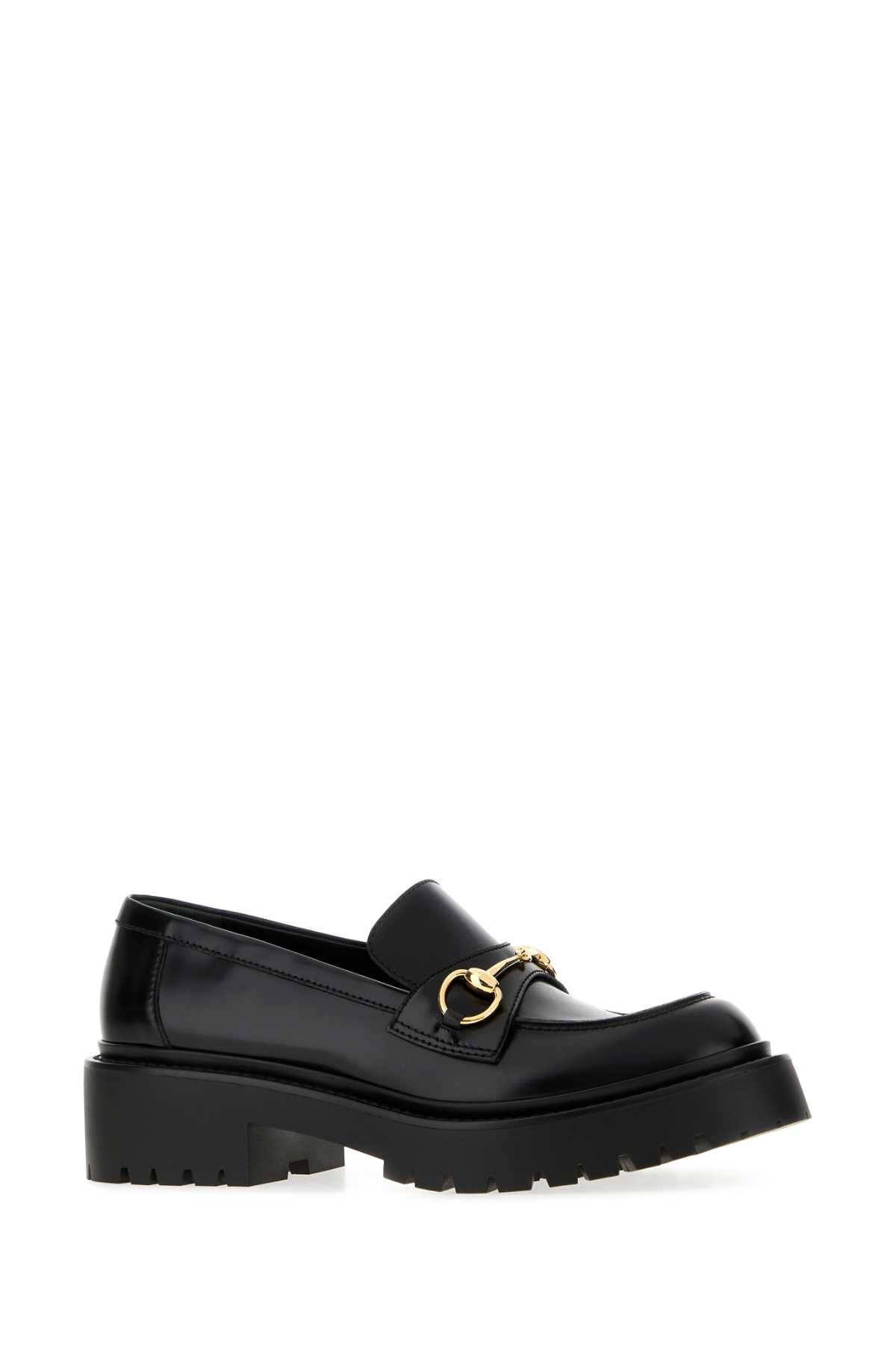 Gucci Women Black Leather Loafers GUCCI