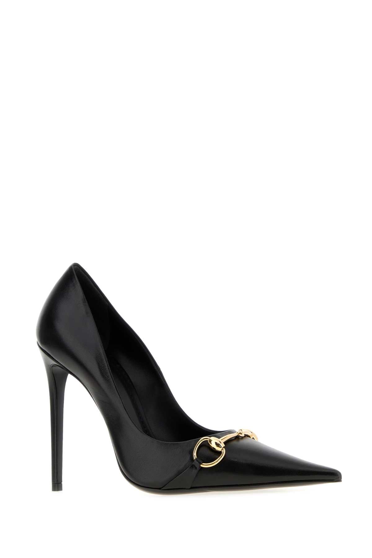 Gucci Women Black Leather Pumps GUCCI