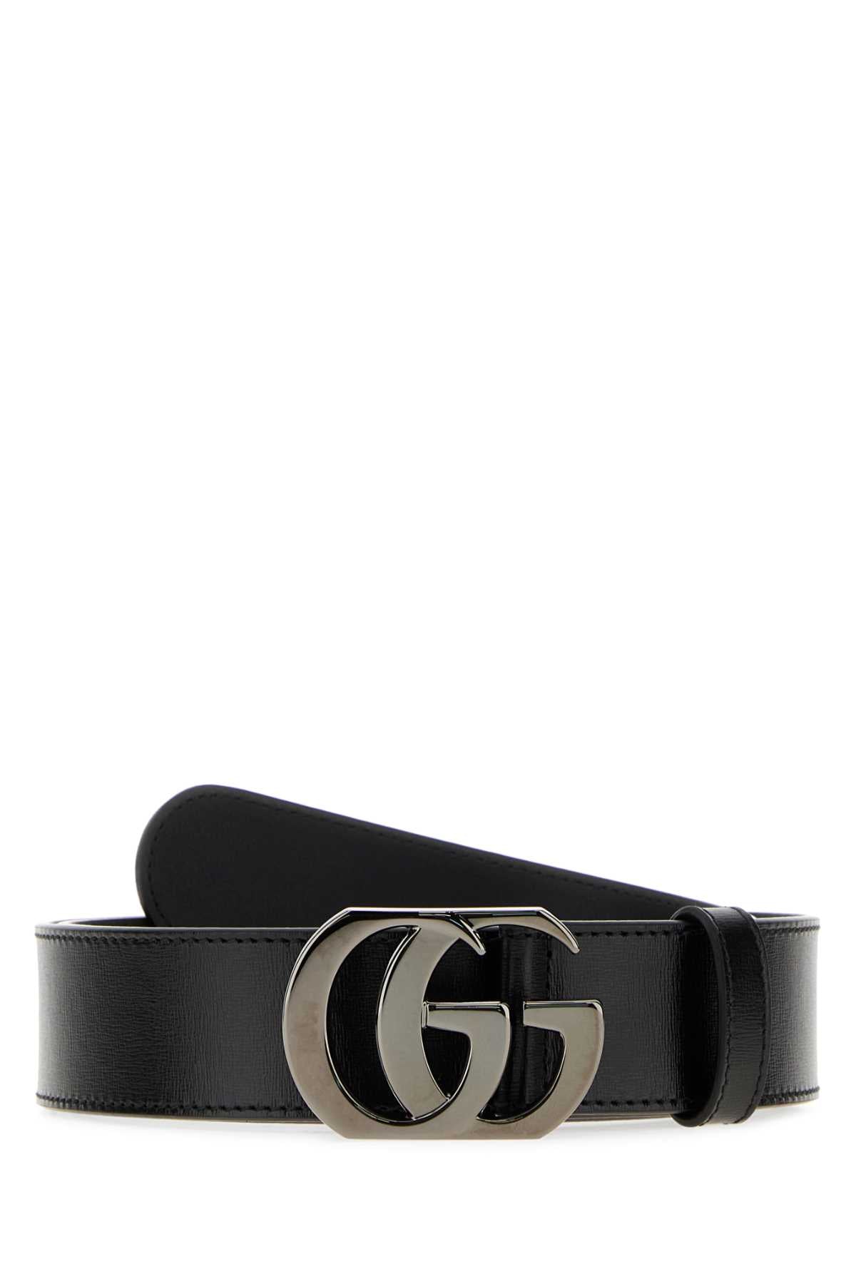 Gucci Men Black Leather Belt GUCCI