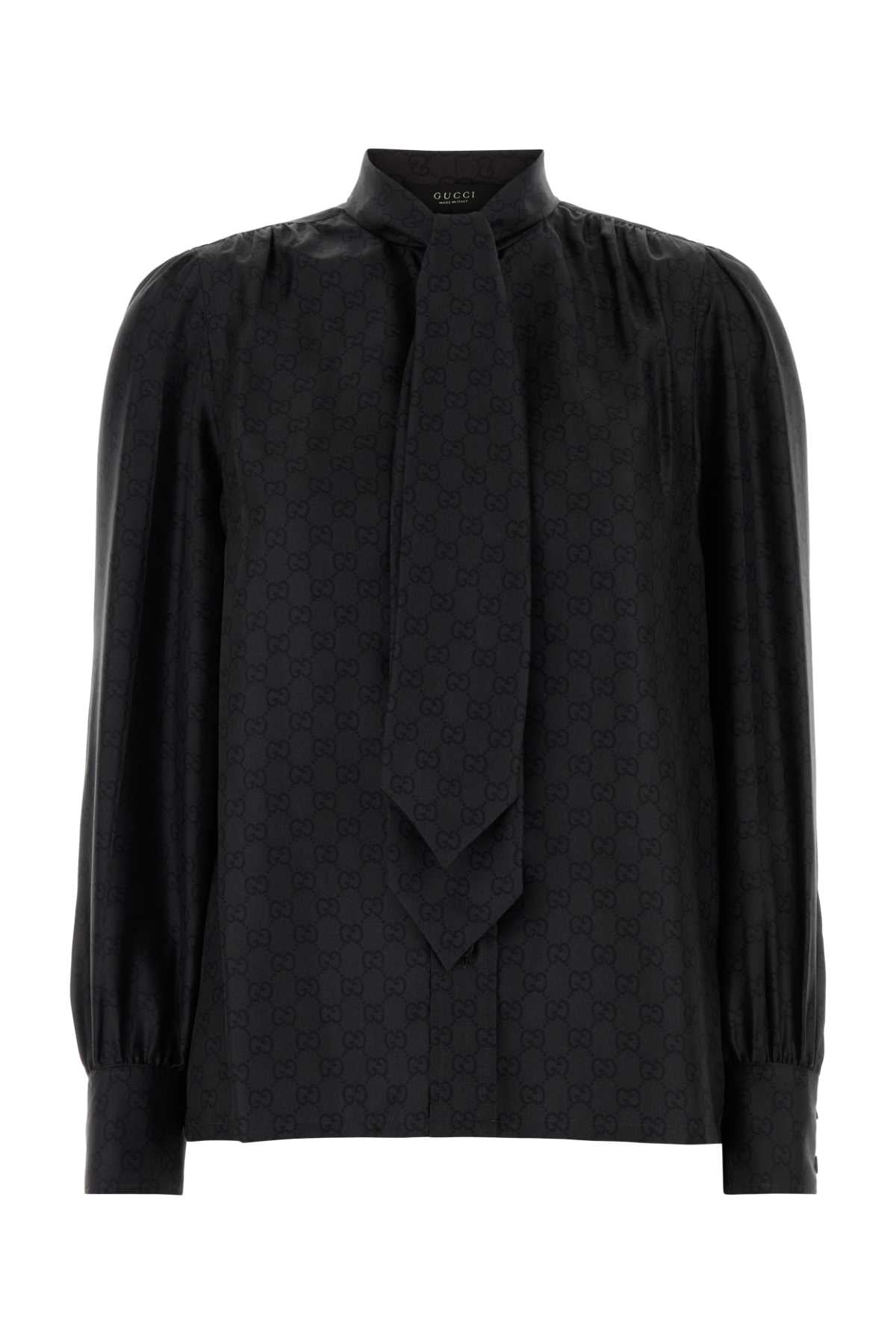 Gucci Women Black Twill Shirt GUCCI