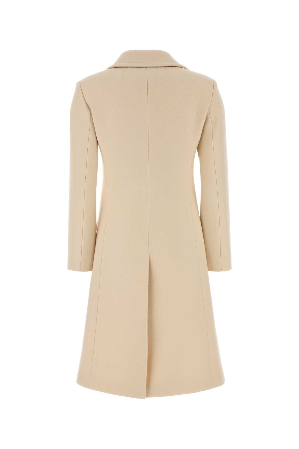 Gucci Women Ivory Wool Blend Coat GUCCI