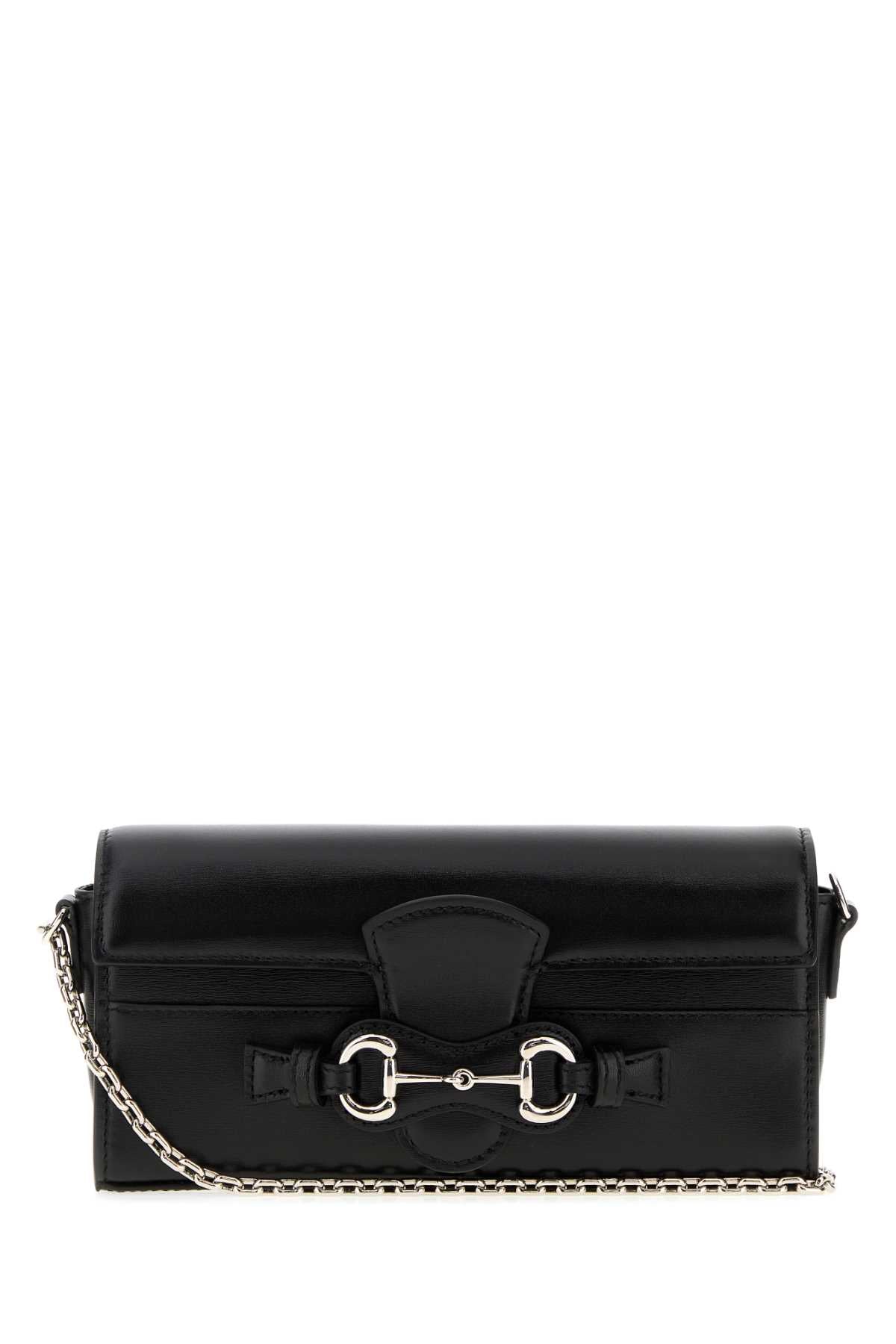 Gucci Women Black Leather Crossbody Bag GUCCI