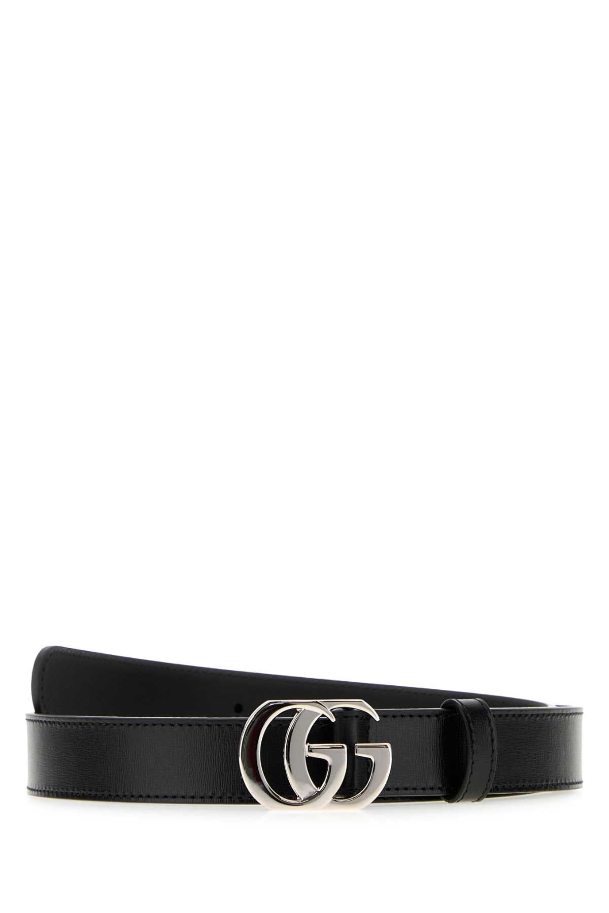 Gucci Women Black Leather Belt GUCCI
