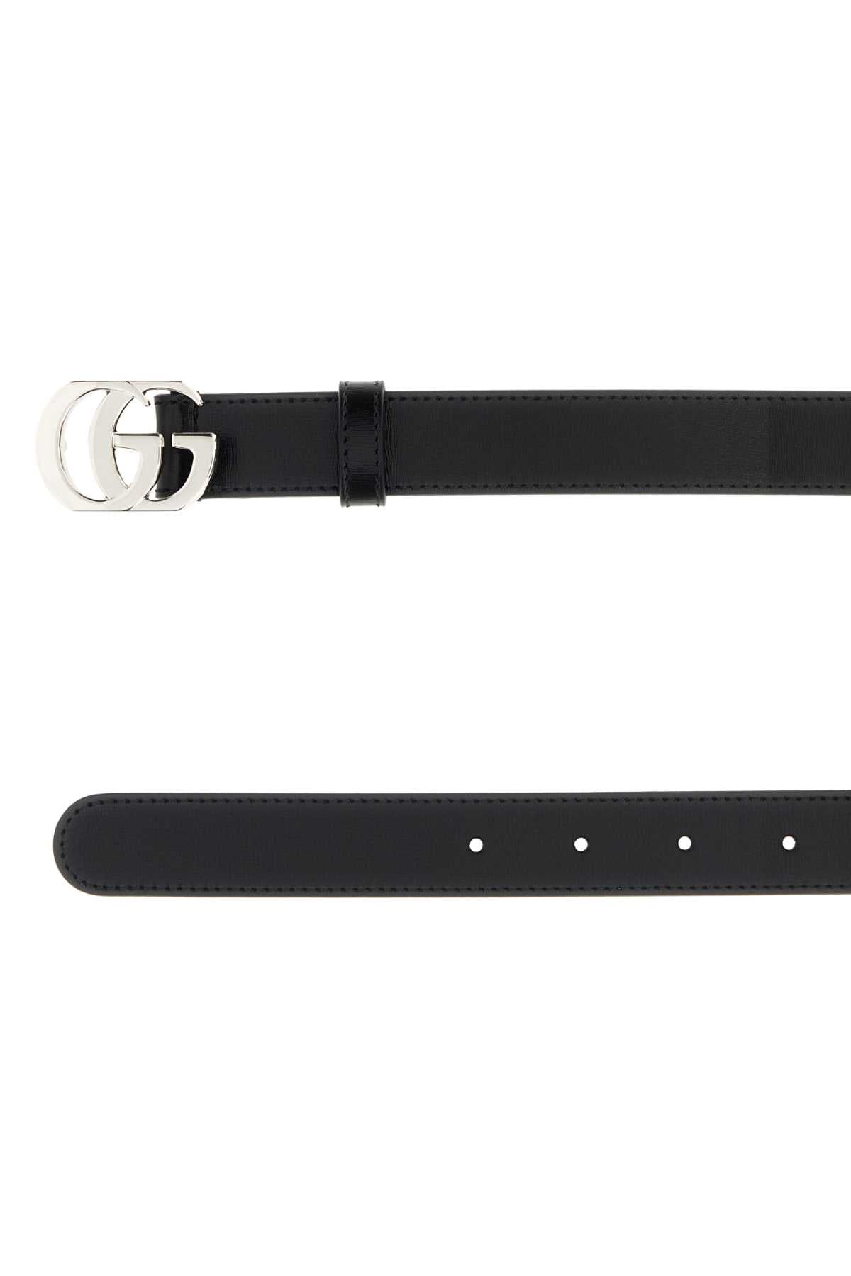 Gucci Women Black Leather Belt GUCCI