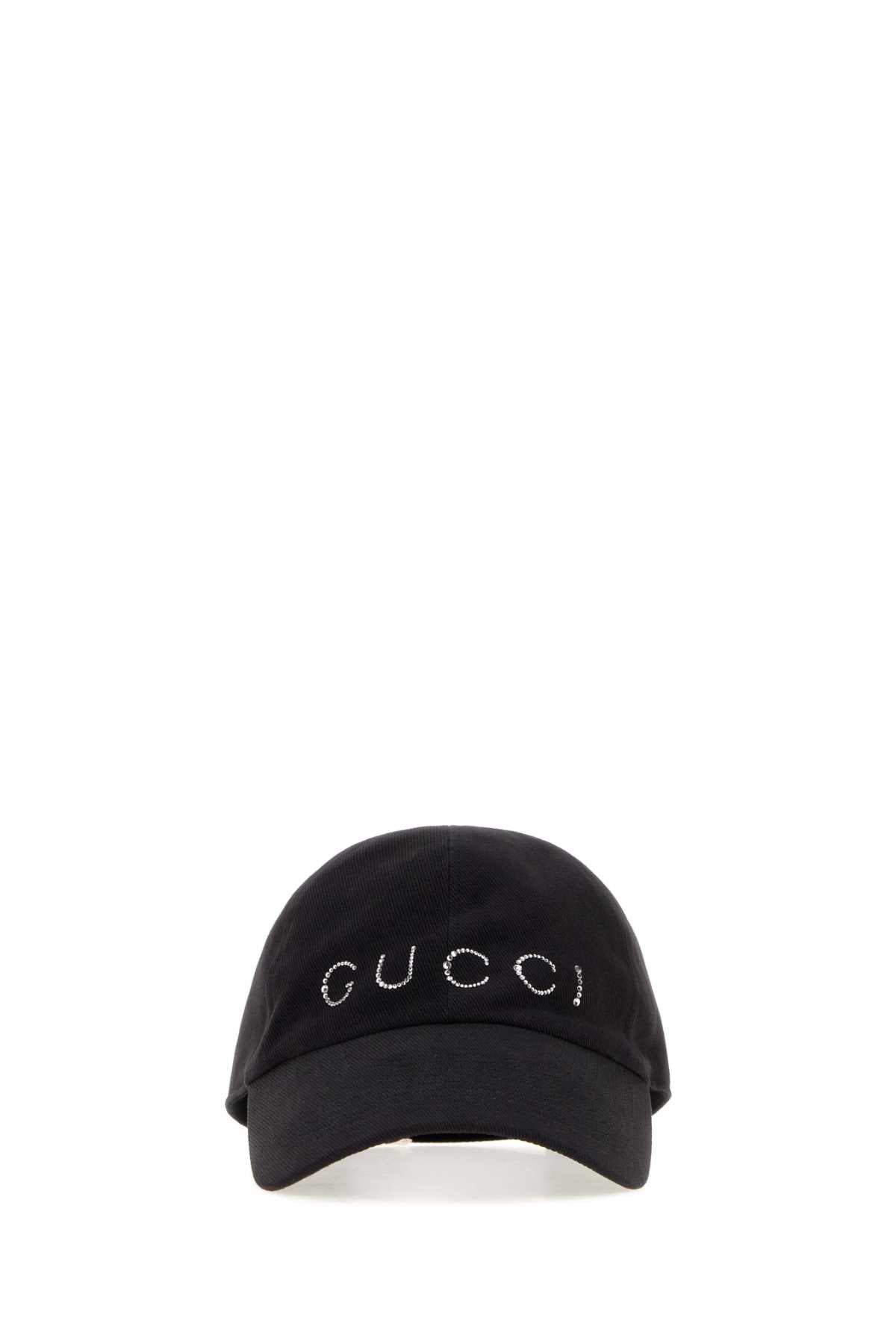 Gucci Women Black Cotton Baseball Cap GUCCI