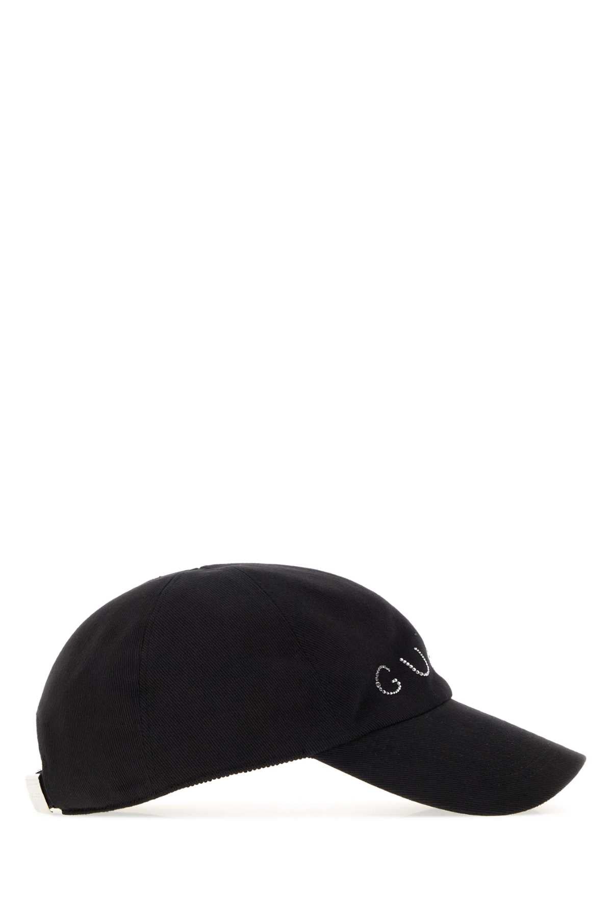 Gucci Women Black Cotton Baseball Cap GUCCI