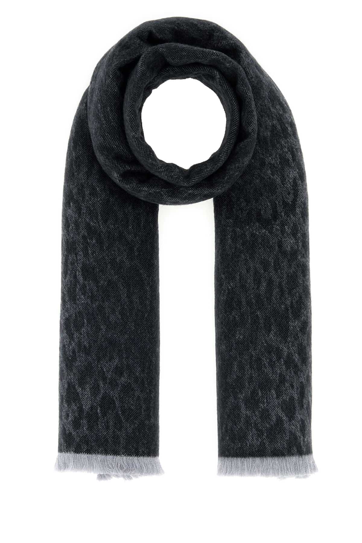 Gucci Women Embroidered Wool Scarf GUCCI