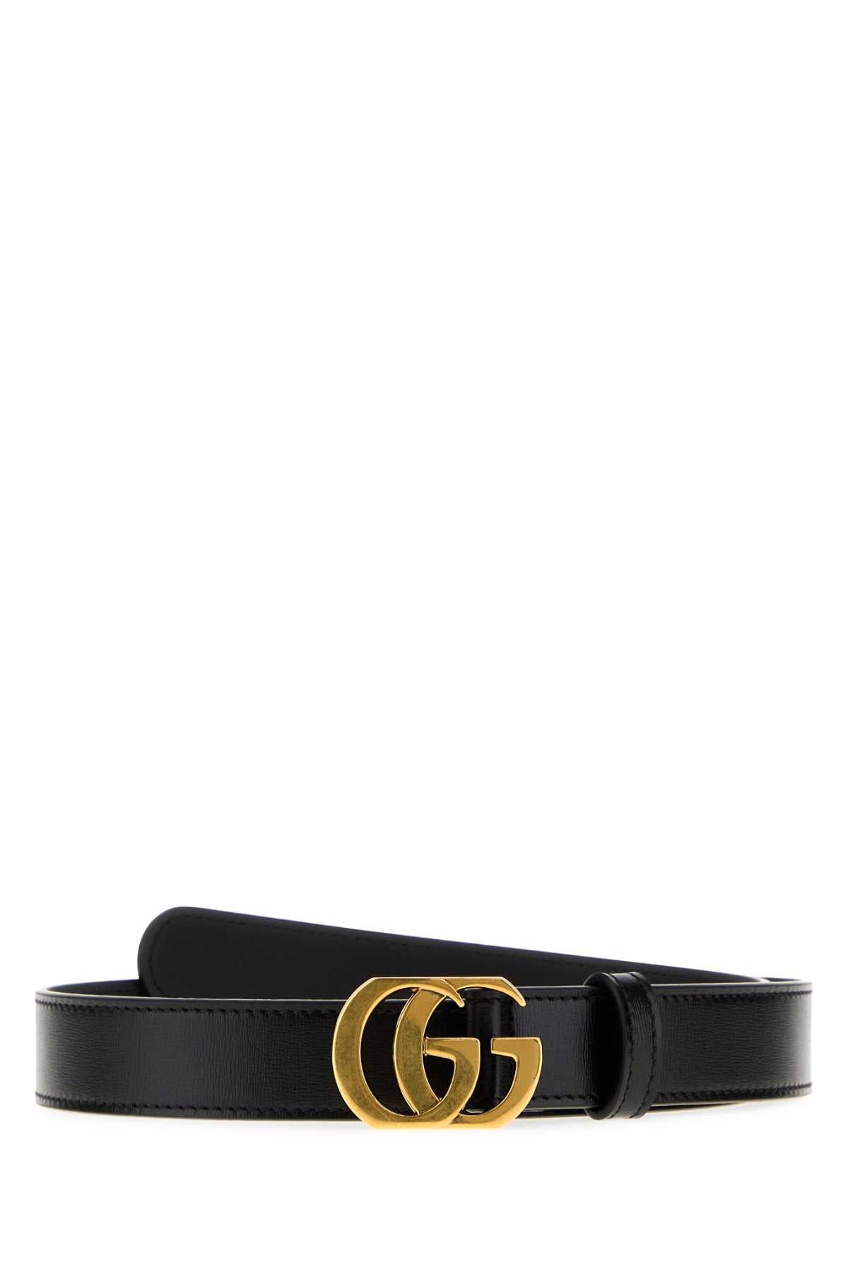 Gucci Women Black Leather Belt GUCCI