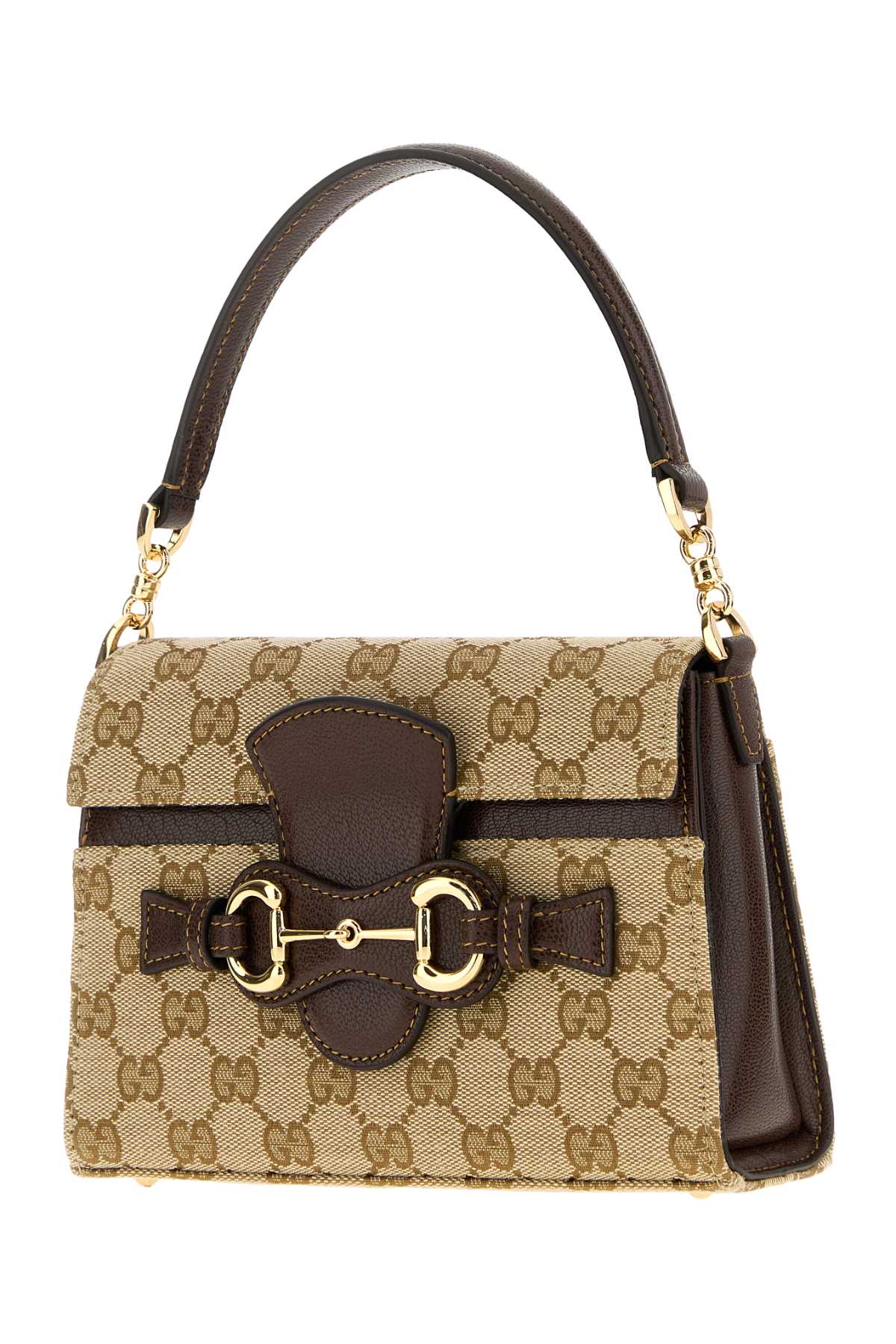 Gucci Women Gg Fabric Small Horsebit Duomo Handbag GUCCI