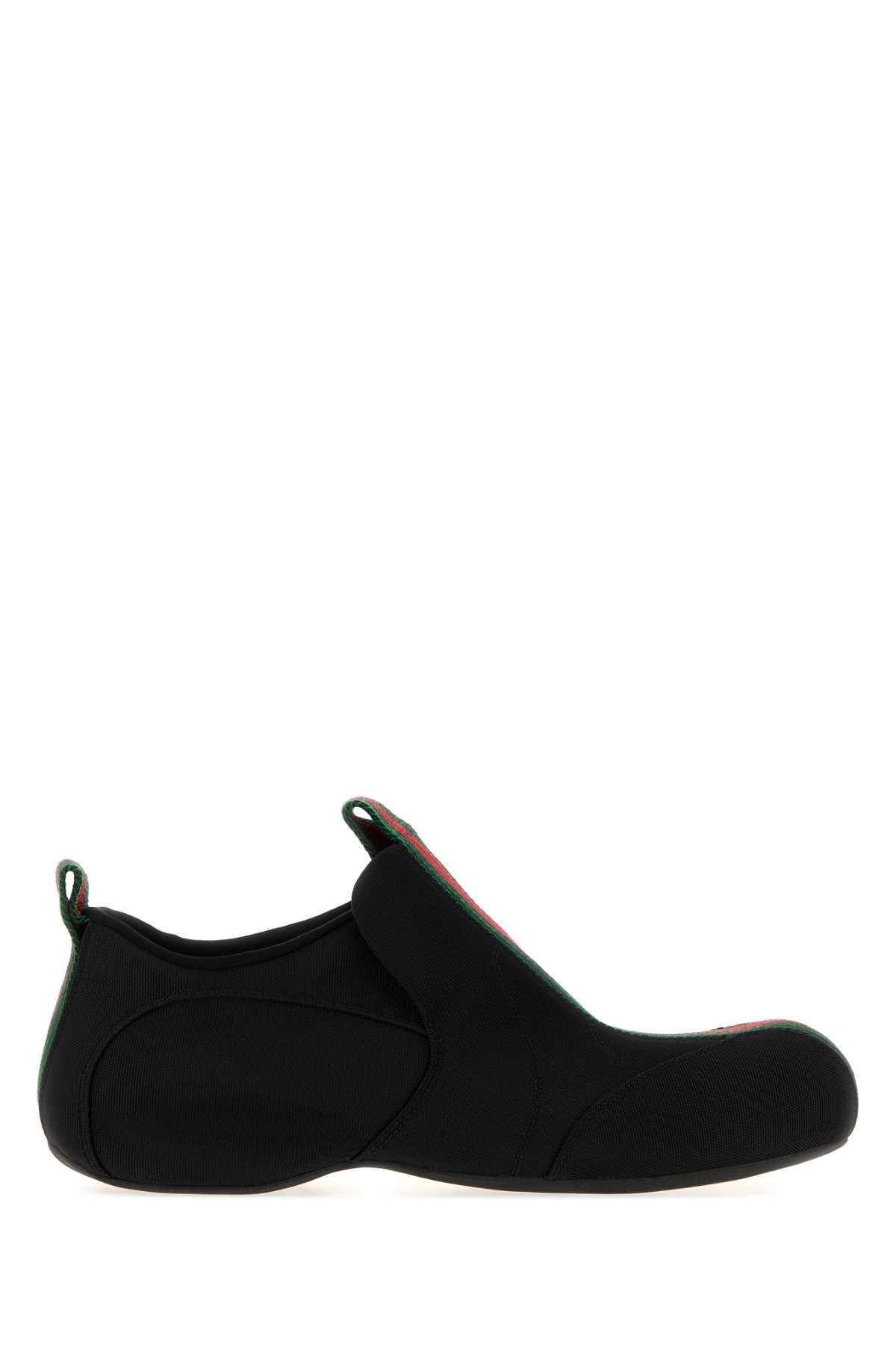 Gucci Men Black Canvas Drip Slip Ons GUCCI