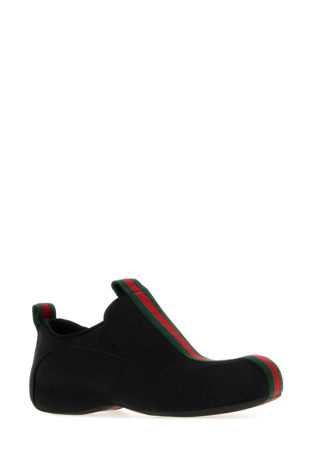 Gucci Men Black Canvas Drip Slip Ons GUCCI