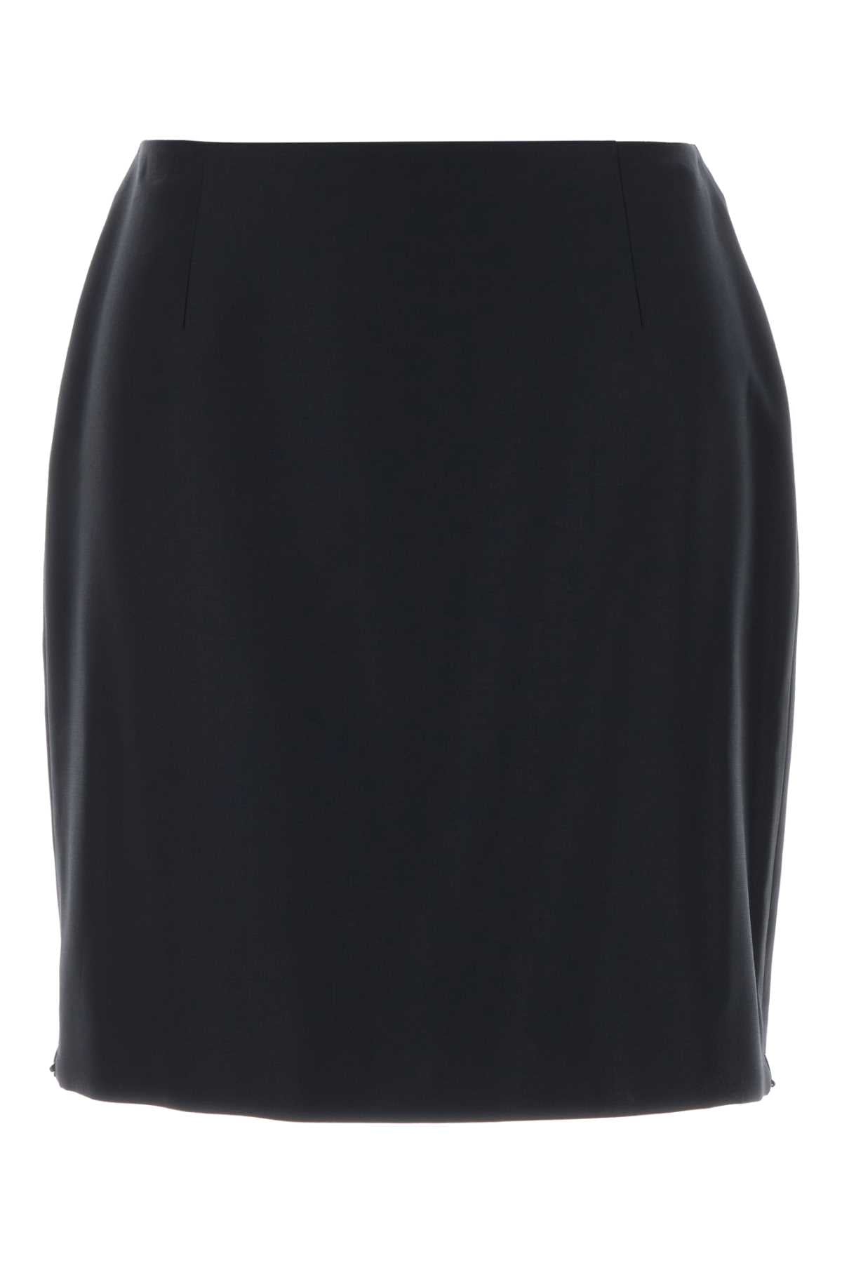 Gucci Women Midnight Blue Wool Mini Skirt GUCCI