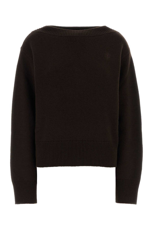 Gucci Women Chocolate Wool Blend Oversize Sweater GUCCI
