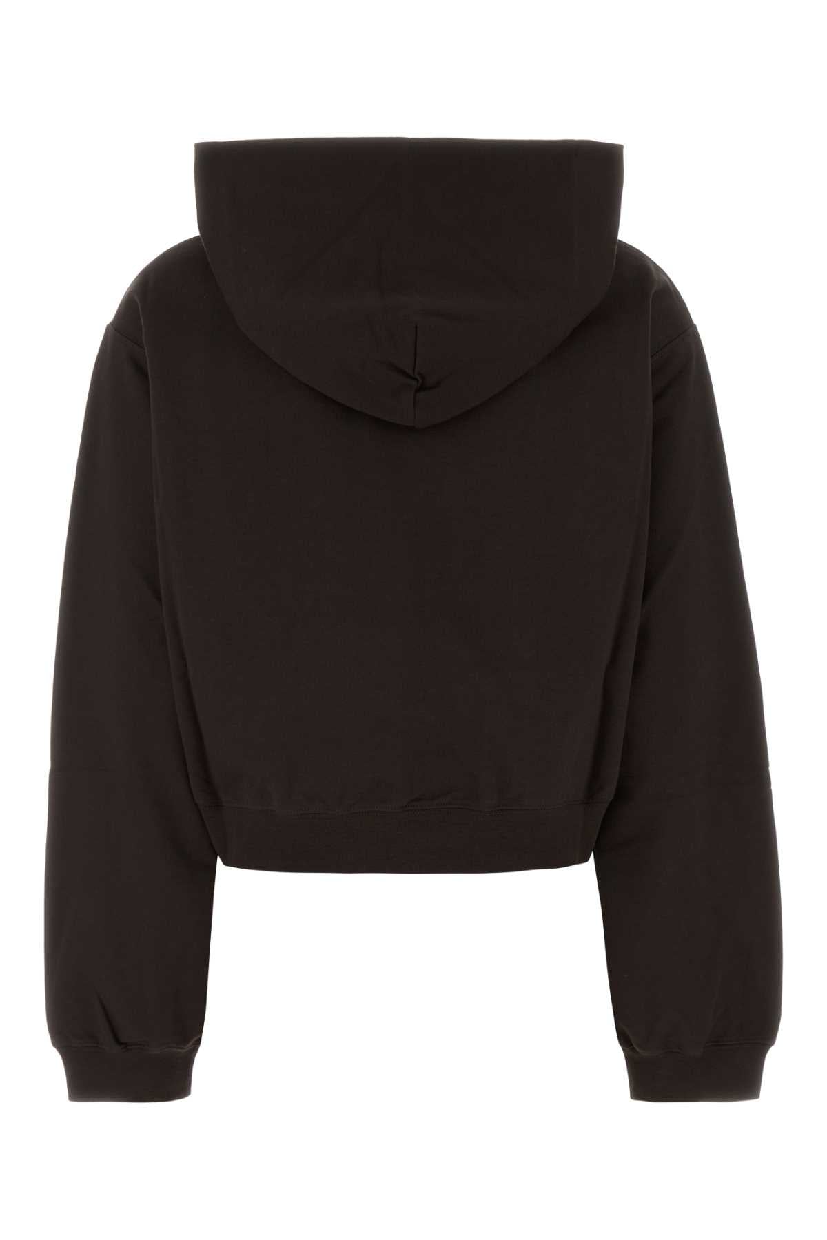 Gucci Women Chocolate Cotton Oversize Sweatshirt GUCCI