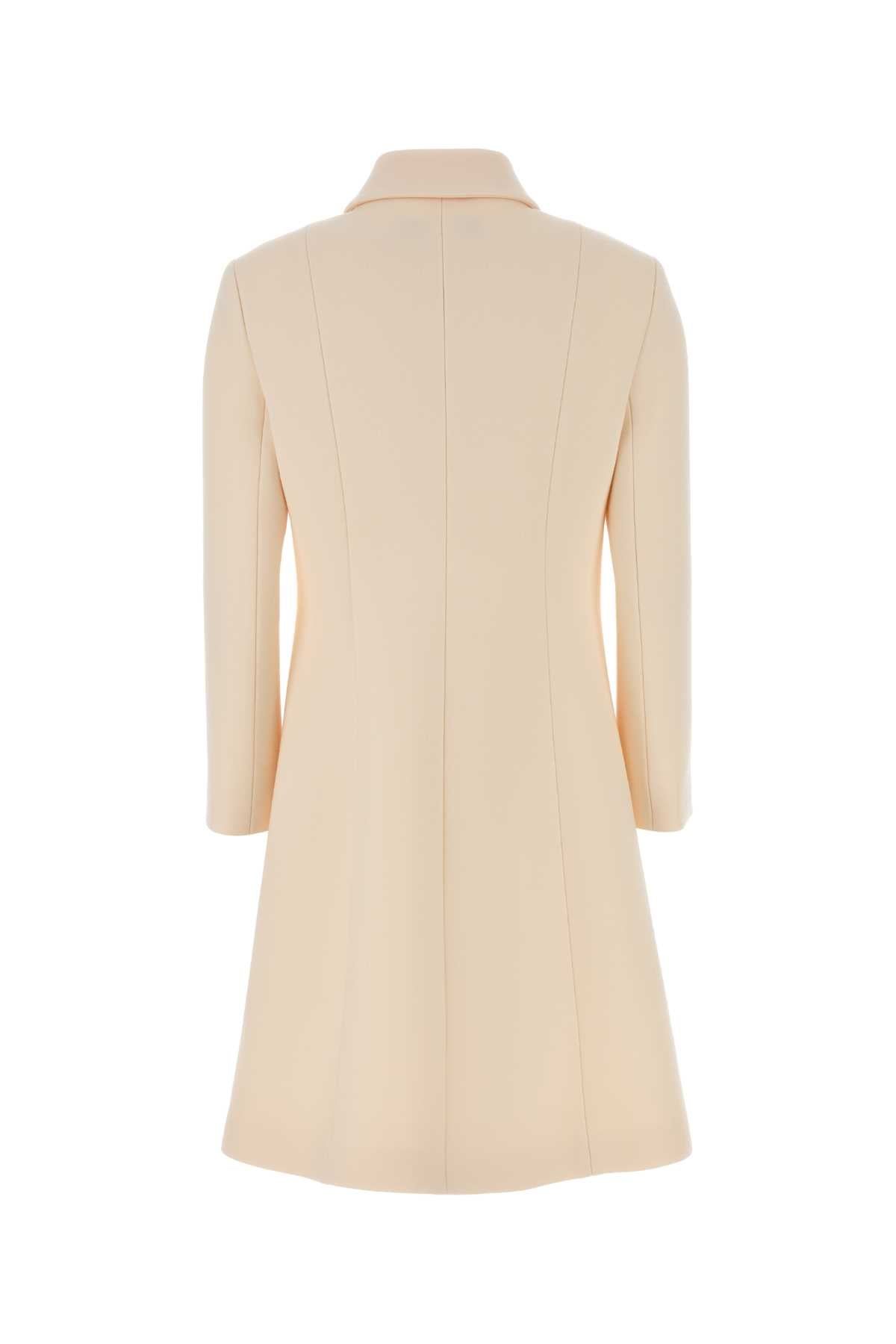 Gucci Women Cream Wool Coat GUCCI