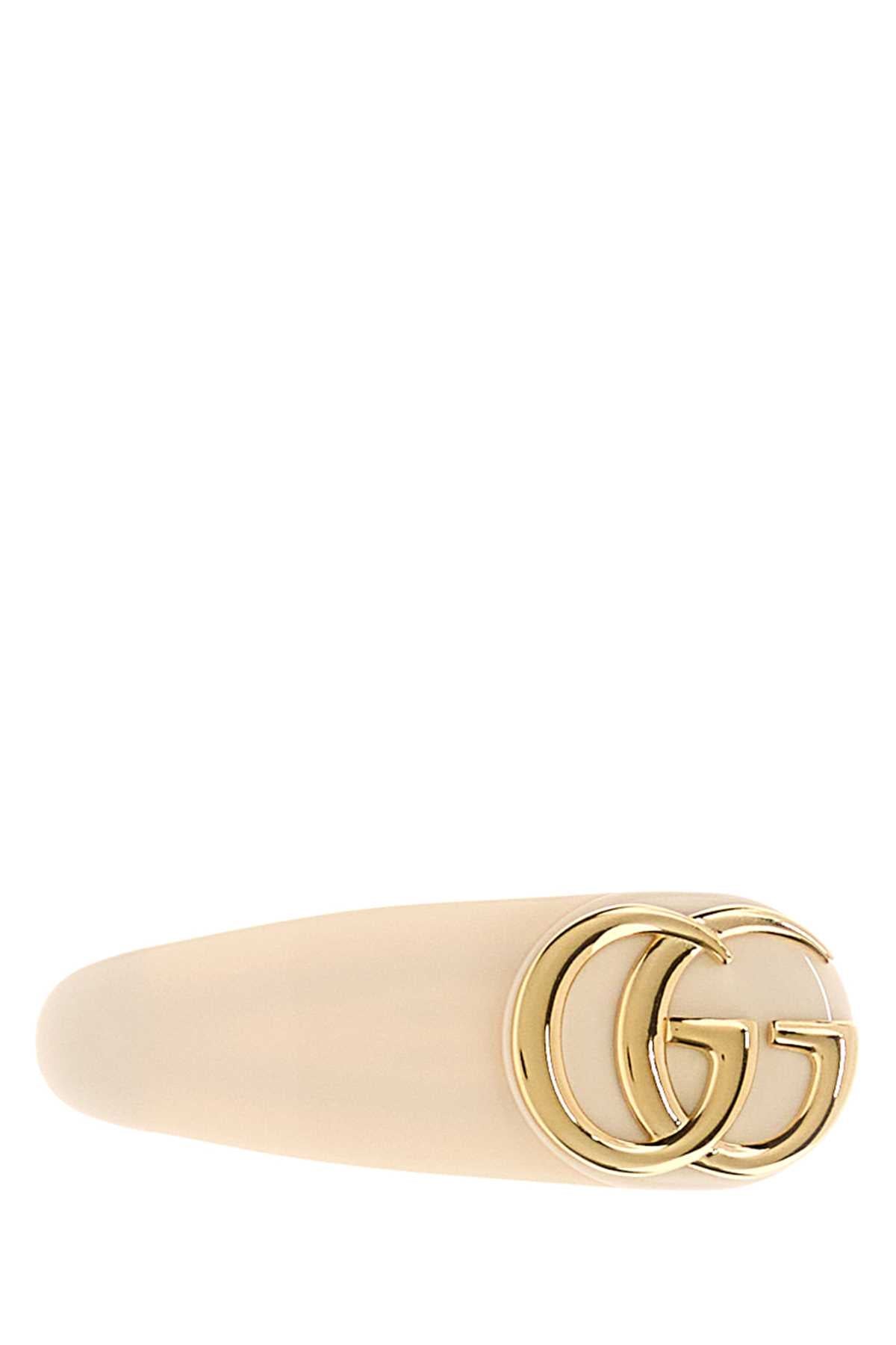 Gucci Women Ivory Resin Hair Clip GUCCI